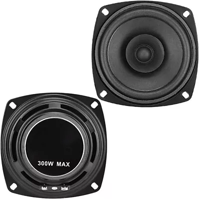 4 Inch 300W 2-Way Car HiFi Coaxial Speaker Door Audio Music Stereo Speaker • £12.99