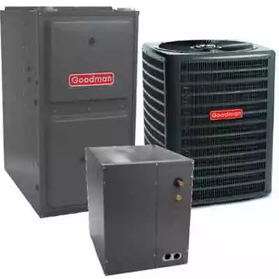 4 Ton 15.2 SEER2 96% 120000 BTU Upflow Goodman Central AC & Gas Split System • $5804