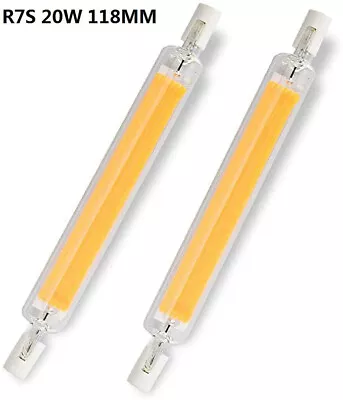2X 118mm J-Type Double Ended 20W Dimmable R7S LED Bulbs For Ceiling Floor Light • $17.89
