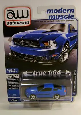 2012 '12 Ford Mustang Gt/cs Grabber Blue V/a R3 Modern Muscle Auto World 2022 • $7.95