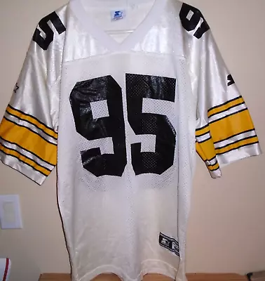 Greg Lloyd Vintage Pittsburgh Steelers Jersey Starter White Medium 48 • $24