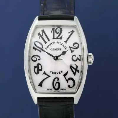 Franck Muller Curvex Watch 2852 B QZ Steel Case Arabic Numerals Quartz Movement • £2450