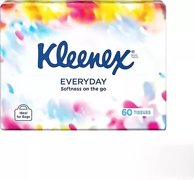 Kleenex Everyday On The Go Facial Tissues 60 Count-Au • $10.99