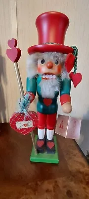 Retired Holztkunst ChristianUlbricht Mr. Valentine Heart Nutcracker LOVE ❤️  • $240