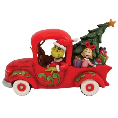 $85.41 • Buy Jim Shore GRINCH WITH FRIENDS IN RED TRUCK Figurine 6010775 BRAND NEW 2022