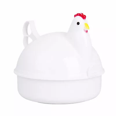 Microwave Egg Cooker Chicken-Shaped Rapid Egg Cooker 4 Eggs Electric Cooker • $16.55