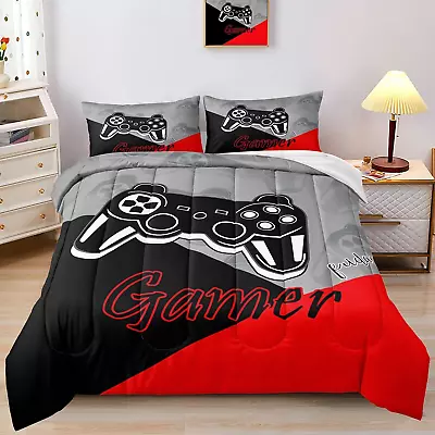 Gamer Comforter Sets For Boys Gaming Bedding Set Twin SetVideo Games Comforter • $57.99