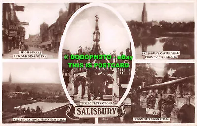 R511876 Salisbury. The Poultry Cross. From Shaldon Hill. RP. Wilts. Multi View • £7.99