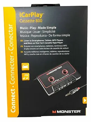 Monster ICarPlay 800 Cassette Adapter - IPod IPhone Android -  New • $17.65