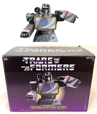 Icon Heroes Transformers SOUNDBLASTER Mini-Bust Card Holder Figure BOX WEAR • $49.95