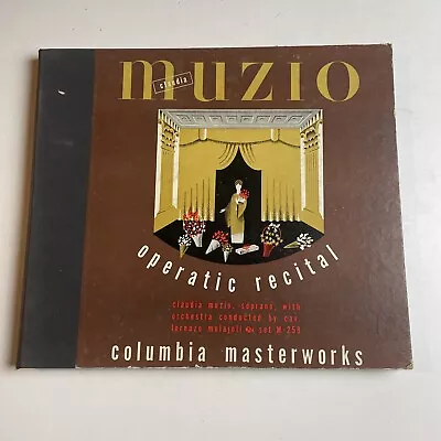 12  78 RPM Set-(4)-Claudia Muzio-Operatic Recital/Columbia M-259 • $15