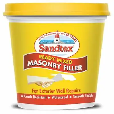 Sandtex 500g Ready Mixed Masonry Filler Crack Resistant Waterproof Smooth Finish • £8.99