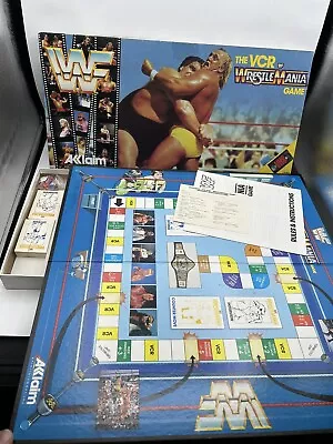 WWF Wrestlemania VCR Board Game / No Tape Incomplete PLEASE READ  • $10