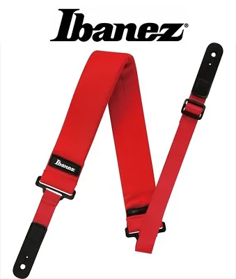 Ibanez GSF50S RD POWERPAD Shorter Straps Guitar Bass Strap New W/Tracking No. • $16.34