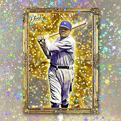 Babe Ruth Holographic Gold Getter Sketch Card Limited 4/5 Dr. Dunk Signed • $29.99