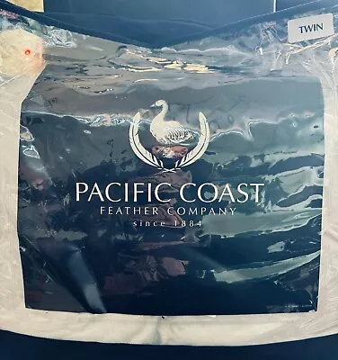 Pacific Coast Feather Company Light Warmth Down White Comforter Twin New • $113