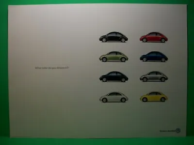 1998 Volkswagen ~ Drivers Wanted ~ What Color Do You Dream In? ~ 16  X 12  • $10.99