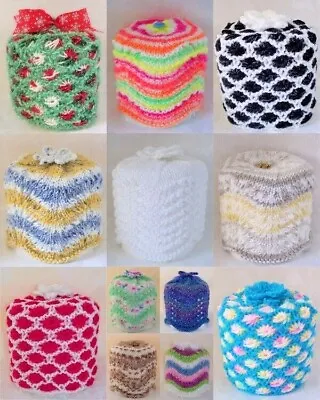 £4.99 • Buy Brand New Hand Knitted Toilet Roll Cover ~ Choice Of Style & Colour