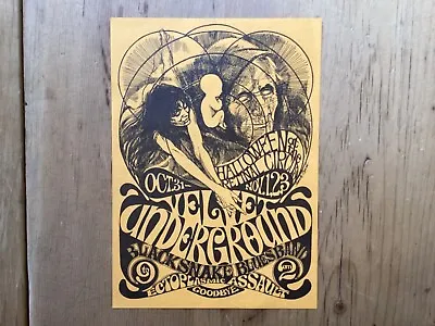 £49.99 • Buy Vintage Original Handbill Flyer Velvet Underground Retinal Circus Vancouver 1968