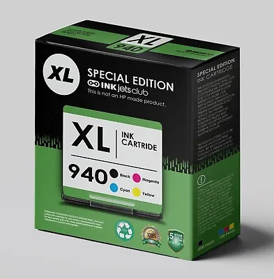 4 Pack #940XL Ink Cartridge Set For HP OfficeJet Pro 8000 8500 8500a Printer • $24.99