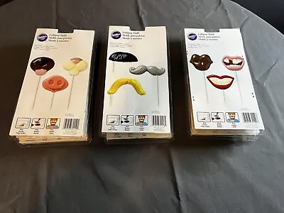 Wilton Candy Molds Mustaches/ Mouths / Animal Noses - Lot Of 3 • $19