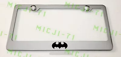 Batman Superhero Stainless Steel License Plate Frame Rust Free W/ Bolt Caps • $11.99