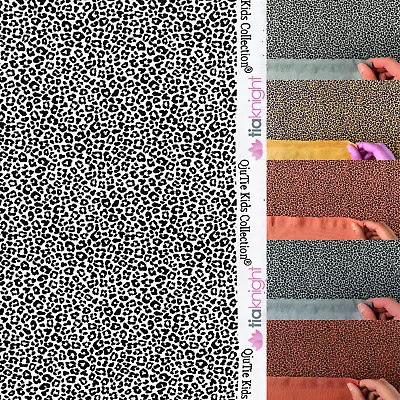 Cotton Lycra Jersey 4 Way Stretch Oeko-Tex 100% Fabric- Mini Leopard • £10.99