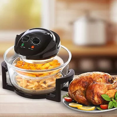 Schallen Glass Air Fryer Large 17L Halogen Oven Low Energy No Fat Heathy Cooking • £39.99