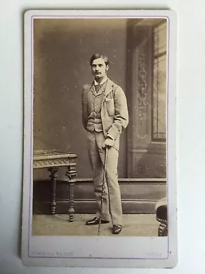 Photo By Gabriel Blaise Tours Circa 1865.  The Man With The Stripe And Complete  • $19.16