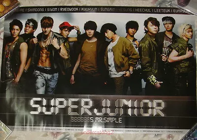 Korea IDOL Super Junior Mr. Simple Taiwan Promo Giant Poster (Ver. B) • $23.88