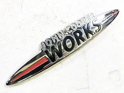 09-13 Mini Cooper S JCW R56 R55 Rear Badge Emblem OEM JOHN COOPER WORKS 10 11 12 • $39.95