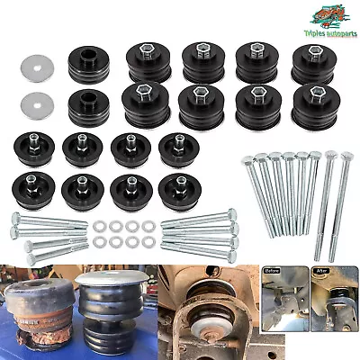 New Body Cab Mount Bushing Kit For 2008-16 Ford F250 F350 Super Duty 2/4WD Black • $83.82