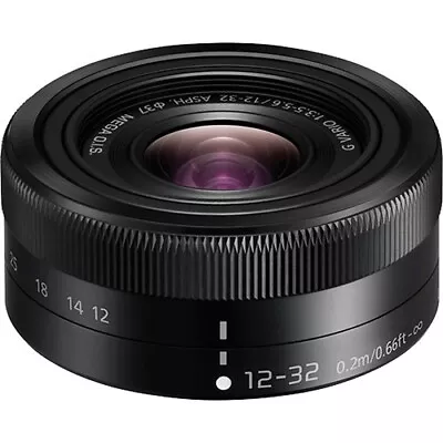 NEW Panasonic Lumix G Vario 12-32mm F/3.5-5.6 Mega OIS ED Lens - Black • $160