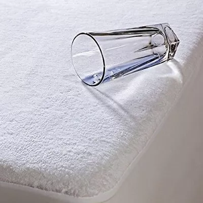 Waterproof Terry Towel Mattress Protector Fitted Sheet Bed Cover Non-Allergenic  • £8.09