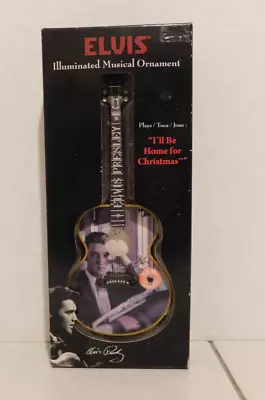 Santa Best Elvis Presley Musical Guitar Ornament   I'll Be Home For Christmas  • $14.99