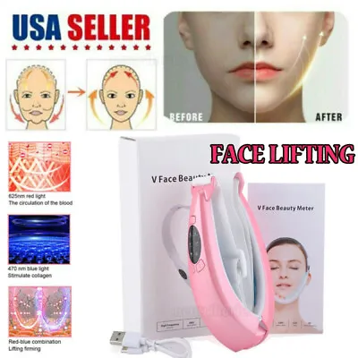 Facial Lifting Device LED Photon Therapy Face Slimming Massager V-Line Machine • $17.28