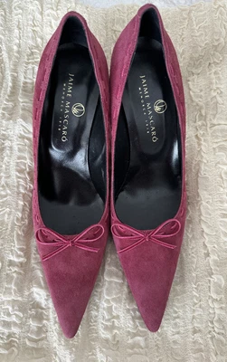 £25 • Buy Jamie Mascaro Rose Suede Shoes 40