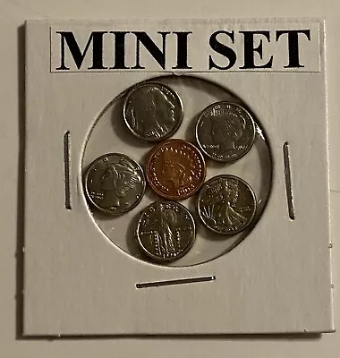 Mini Set  Obsolete Coins  - Mini U.s. Coins Set In Holder   • $7.98