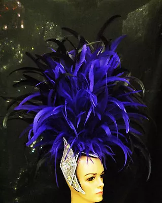 Da NeeNa H070 Feather Vegas Showgirl Cabaret Dance Burlesque Headdress • $361.17