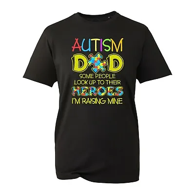 Autism Dad T-Shirt Awareness Autism Super Dad Autistic Birthday Unisex Gift Top • £8.99