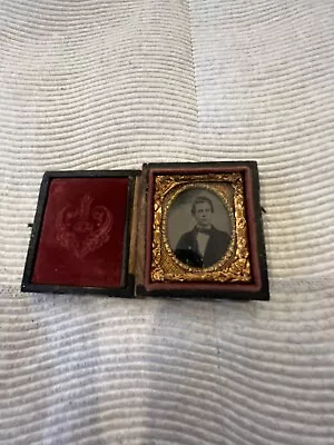 Antique Civil War Era Daguerreotype Mini Photo Man • $9.99