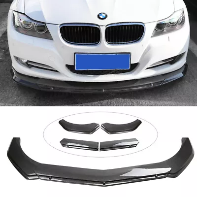 Universal For BMW Carbon Style Car Front Bumper Lip Spoiler Splitter Body Kit • $46.39