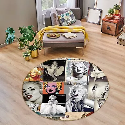 3D Marilyn Monroe O778 Game Rug Mat Round Elegant Photo Carpet Mat Eve 2023 • $129.82