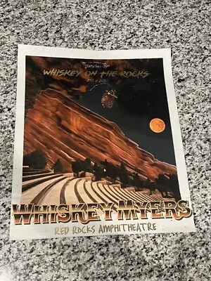 $110 • Buy Whiskey Myers Concert Poster RED ROCKS NUMBERED 517/552 OFFICIAL Print 2022