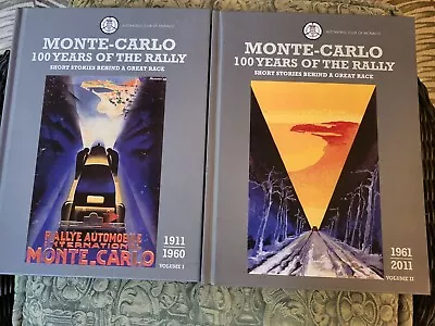 1911-2011 MONTE-CARLO 100 YEARS OF THE RALLY Volume 1 &2 Limited Edition #240 HB • $175