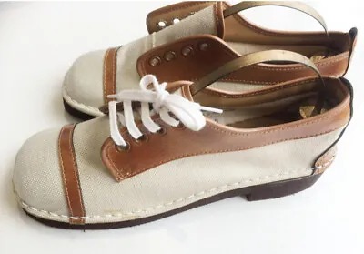 £9.99 • Buy Vintage 60s Mod Shoes. Canvas. Unworn. Size 3 U.K.