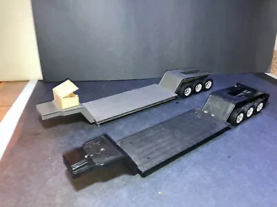 Lot Of 2 Gooseneck Drop Lowboy Tractor Trailers Haulersemi Rig Work 18 Wheeler • $30