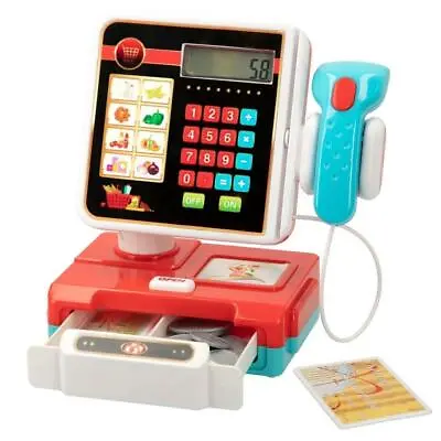 £17.99 • Buy Cash Register Toy Kids Simulation Sounds Pretend Play Shopping Till Scanner Cash
