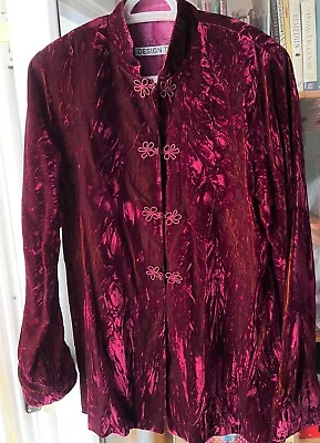 LADIES CRUSHED VELVET EVENING JACKET By DESIGN TWO • £14.99