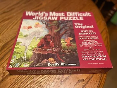 Devil’s Dilemma Double Faced World’s Most Difficult Jigsaw Puzzle 529 Pieces • $14.99